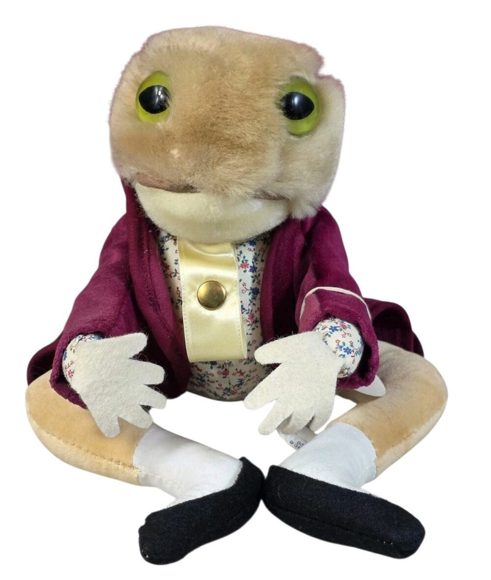 Vintage Beatrix Potter Mr Jeremy Fisher Frog Plush 12" Eden Toys With Tags